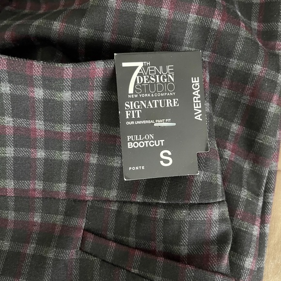 7th Avenue Design Studio Dress Pants Plaid Ponte - Picture 3 of 7